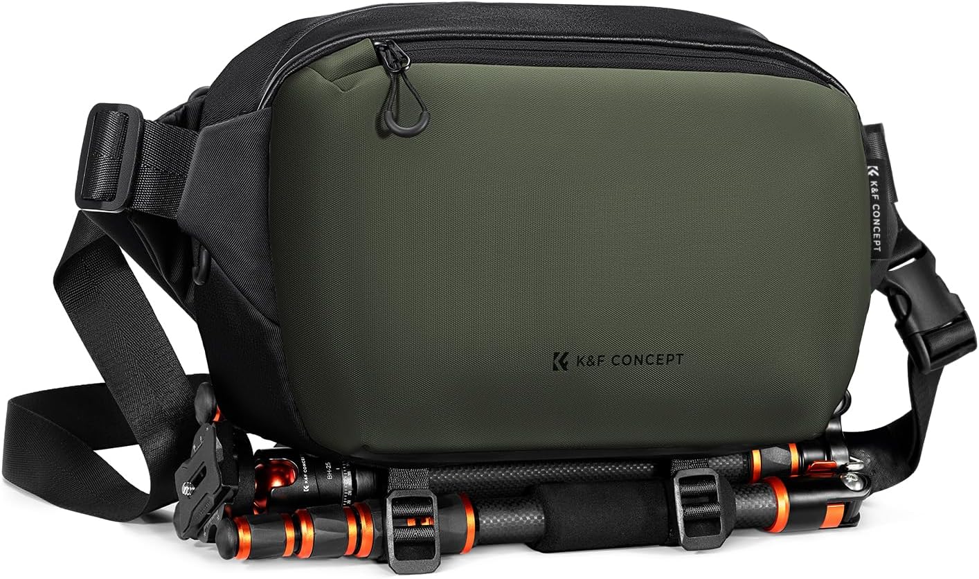 K&F CONCEPT Camera Sling Bag Small Crossbody Camera Case DSLR/SLR/Cute Compact Shoulder Photography Bags for Photographers