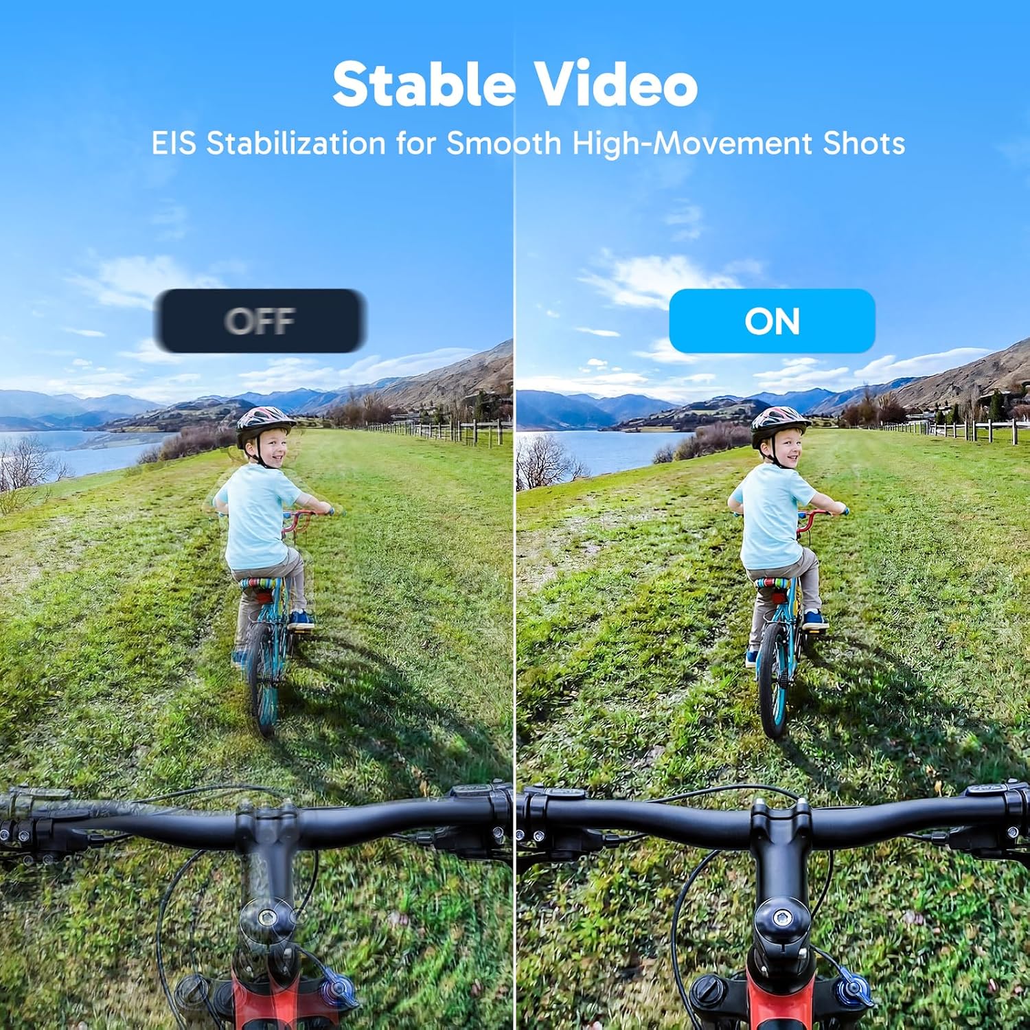 AKASO Brave 4 Action Camera 4K 30fps Ultra Hd Video 20MP Photo, EIS, WiFi, 2X Batteries, Waterproof Underwater Camera, Camcorder Bundle for Snorkel, Travel, Motorcycle, Bicycle, Helmet Accessories Kit - Image 3